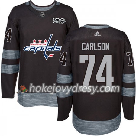 Pánské Hokejový Dres Washington Capitals John Carlson 74 1917-2017 100th Anniversary Adidas Černá Authentic
